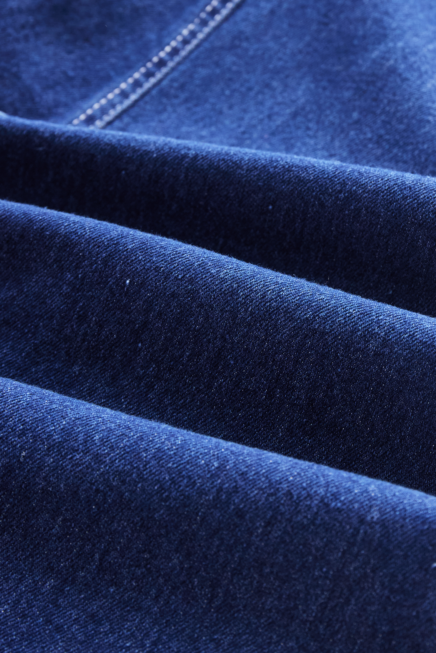 Dark Indigo Sleeveless Denim Midi Dress