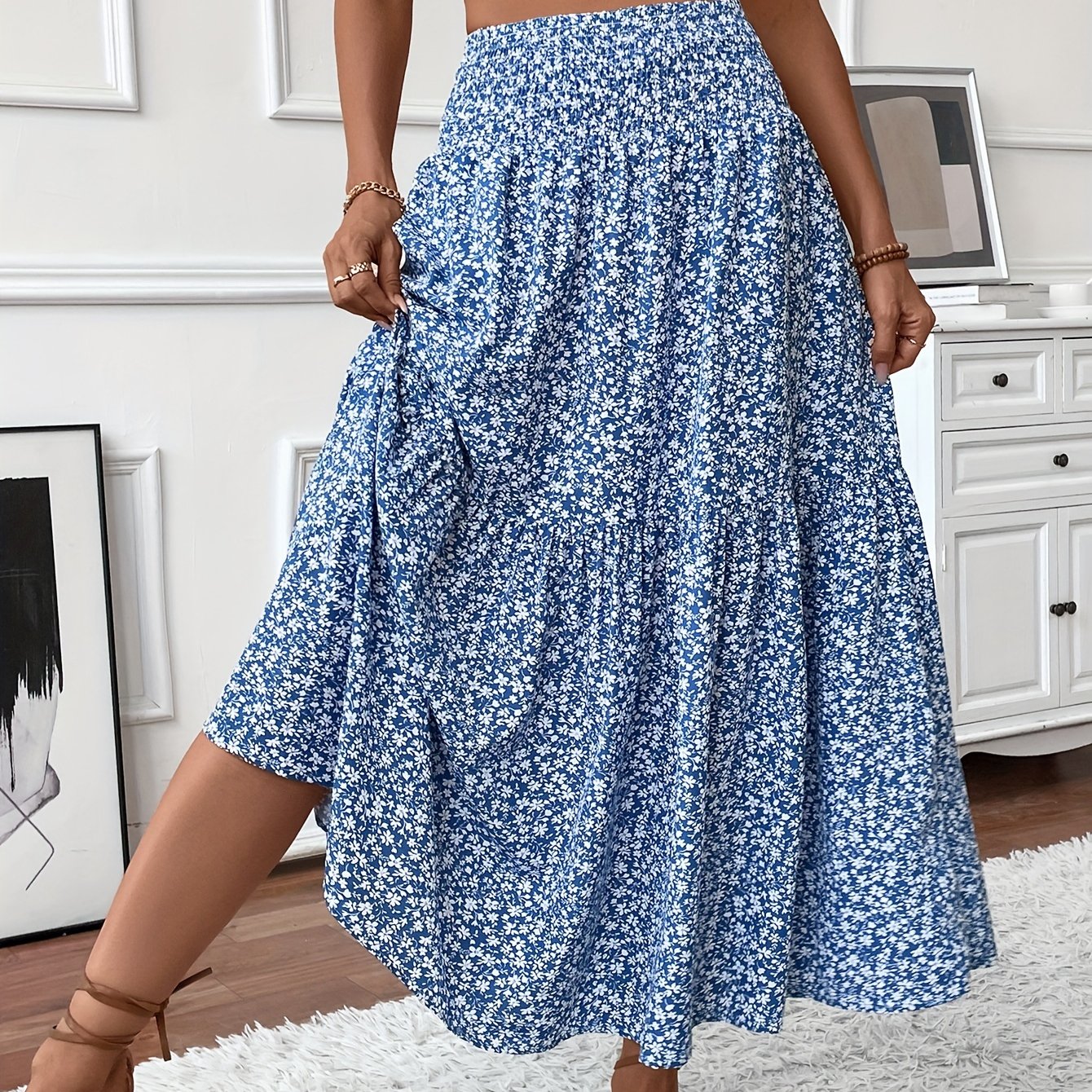 Elena Ditsy Floral Skirt
