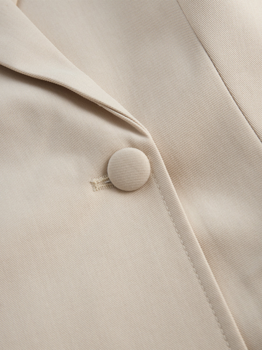 Tailored Blazer-Inspired Mini Dress With Belted Waist