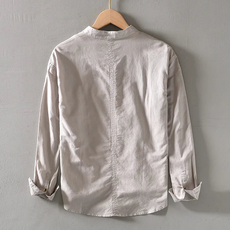 Arvero Linen Mandarin Shirt